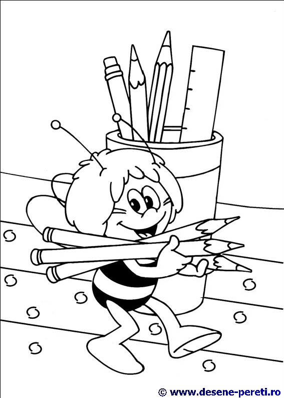 Maya the Bee desene de colorat
